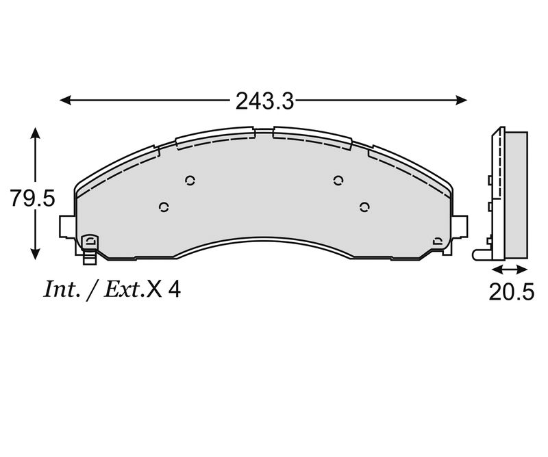 BALATA FORD F450 F550 SD